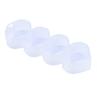 Heart Polypropylene(PP) Bead Storage Container CON-N011-030-1