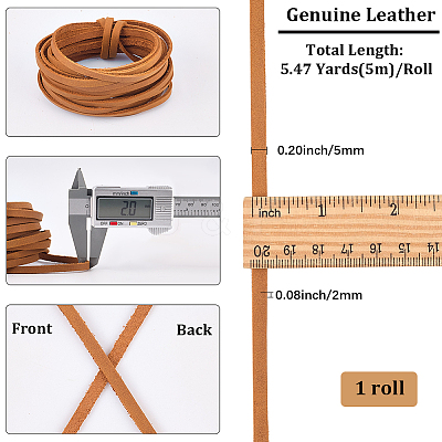 5M Flat Cowhide Leather Cords WL-GF0001-27C-01-1