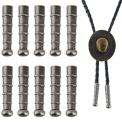 10Pcs Retro Zinc Alloy Cord Ends FIND-FH0017-97AS-1