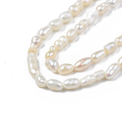 Natural Cultured Freshwater Pearl Beads Strands X-PEAR-N012-02F-1