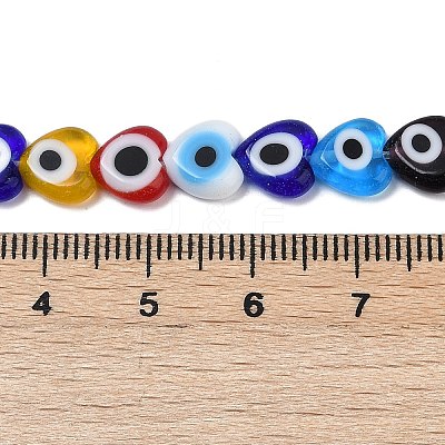Handmade Evil Eye Lampwork Beads Strands LAMP-G166-05A-02-1