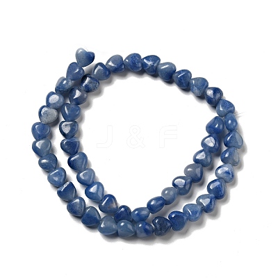 Natural Dyed & Heated Blue Aventurine Beads Strands G-B022-10A-1