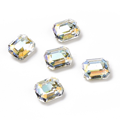 Light AB Style Glass Rhinestone Cabochons RGLA-J018-B-001LA-1