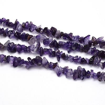 Natural Amethyst Beads Strands G-O049-C-23-1
