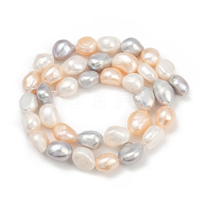 Natural Cultured Freshwater Pearl Beads Strands PEAR-P064-20K-09F-1