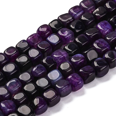 Natural Dragon Veins Agate Beads Strands G-G177-E10-01-1