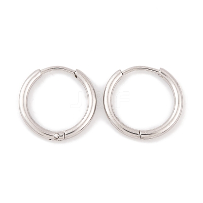 Non-Tarnish Round Ring 304 Stainless Steel Hoop Earrings for Women EJEW-G388-02C-P-1