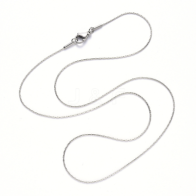 Non-Tarnish 304 Stainless Steel Boston Link Chain Necklace NJEW-S420-005C-P-1