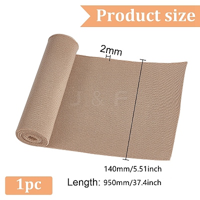Polyester Stretch Kintted Rib Fabric FIND-WH0137-25C-1
