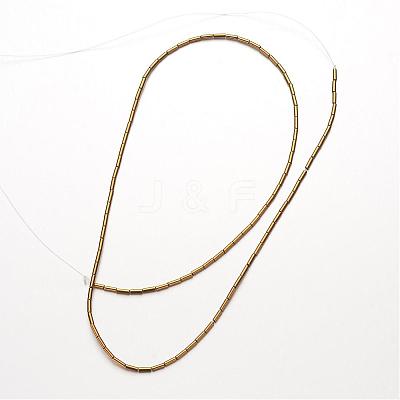 Electroplate Non-magnetic Synthetic Hematite Bead Strands G-F300-37A-03-1
