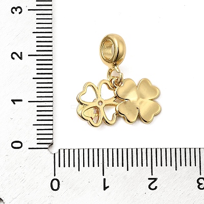 Brass European Dangle Charms KK-A268-32G-1