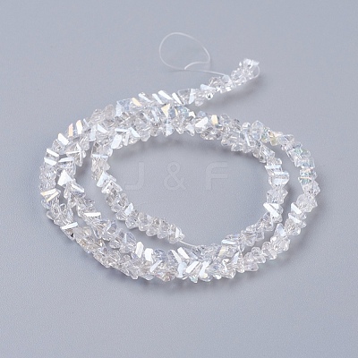 Electroplate Glass Beads Strands EGLA-J146-4mm-AB01-1