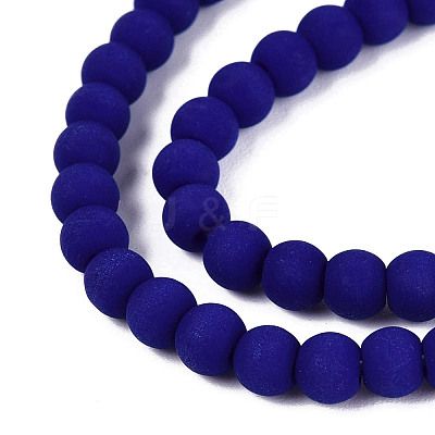 Opaque Glass Beads Strands LS-GLAA-T032-P4mm-MD10-1