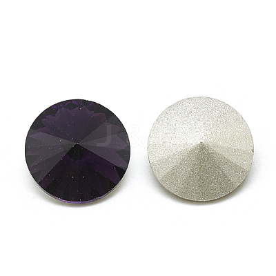 Pointed Back Glass Rhinestone Cabochons RGLA-T086-8mm-16-1