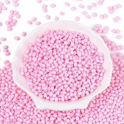 Baking Paint Glass Seed Beads SEED-N007-29E-1