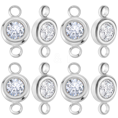 20Pcs 304 Stainless Steel Crystal Rhinestone Links Connectors STAS-BBC0009-19P-1