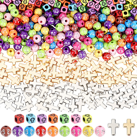 800Pcs Acrylic Beads MACR-PA0001-42-1