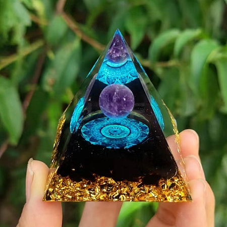 Orgonite Pyramid Resin Energy Generators PW-WG71921-01-1