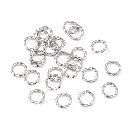 304 Stainless Steel Jump Rings STAS-F191-12P-A-1