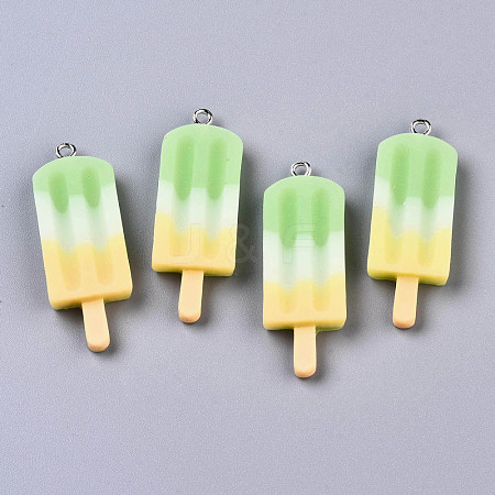Rainbow Resin Pendants CRES-S359-30B-1