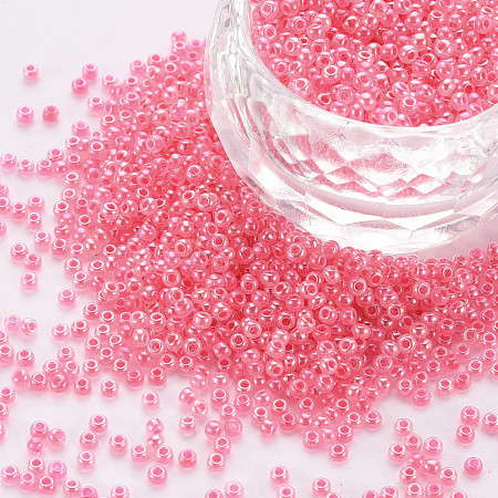 12/0 Imitation Jade Glass Seed Beads SEED-S049-A-001-1