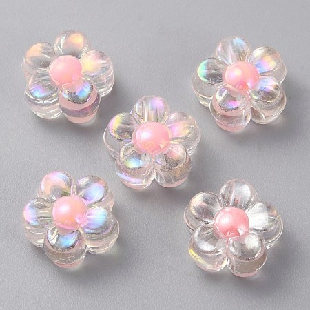 Transparent Acrylic Beads OACR-WH0032-13A-1