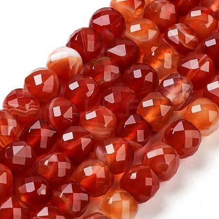 Natural Agate Dyed Beads Strands G-H028-A08-02-1