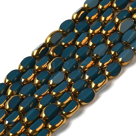 Electroplate Glass Beads Strands X-EGLA-P061-02A-09-1
