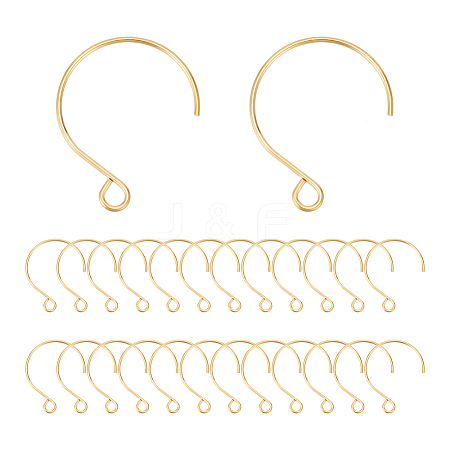 50Pcs Ion Plating(IP) 304 Stainless Steel Earring Hooks STAS-UN0058-52-1