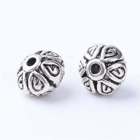 Tibetan Style Alloy Beads TIBE-Q063-114AS-RS-1