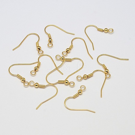 Brass Earring Hooks LS-X-KK-L137-03G-NR-1