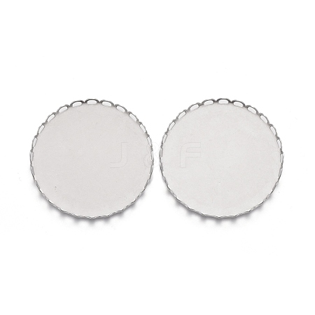 304 Stainless Steel Cabochon Settings STAS-P249-16B-P-1
