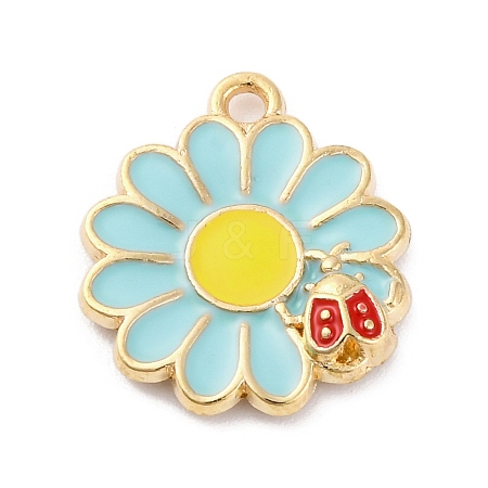 Alloy Enamel Pendants ENAM-Q001-06G-03-1