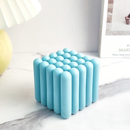 Stripe-shaped Cube Candle Food Grade Silicone Molds DIY-D071-02-1