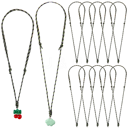 30Pcs Adjustable Polyester & Spandex Cord Necklace Making NJEW-SC0001-90-1