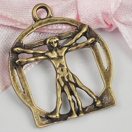 Zinc Alloy Pendants X-PALLOY-A17920-AB-FF-1