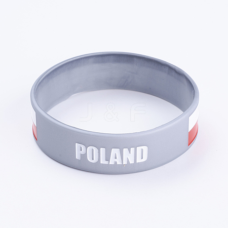 Silicone Wristbands Bracelets X-BJEW-K168-01C-1
