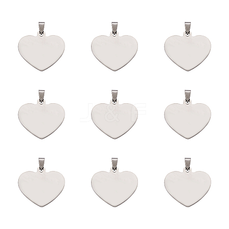 201 Stainless Steel Stamping Blank Tag Pendants STAS-TA0004-03-1