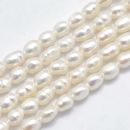 Natural Cultured Freshwater Pearl Beads Strands X1-PEAR-F007-83-1