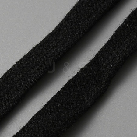 Flat Polycotton Hollow Cord OCOR-WH0078-81D-07-1