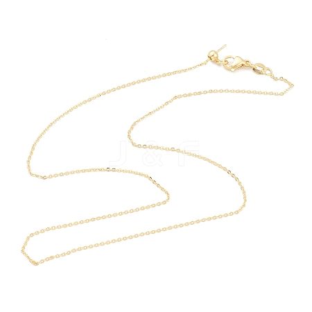 Brass Cable Chain Necklaces X-MAK-H102-01G-1