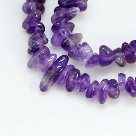 Natural Amethyst Beads Strands X-G-D283-3x5-7-1