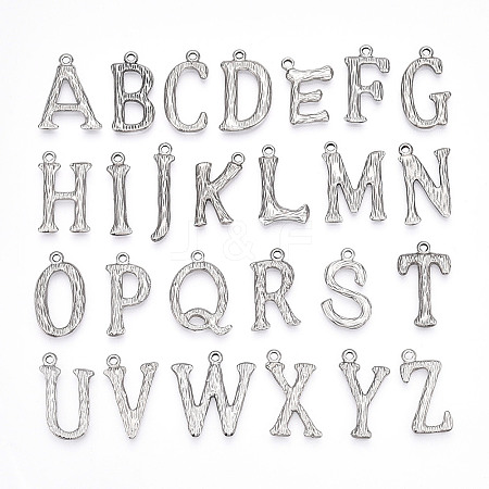 26Pcs 304 Stainless Steel Pendants STAS-N117-01P-1