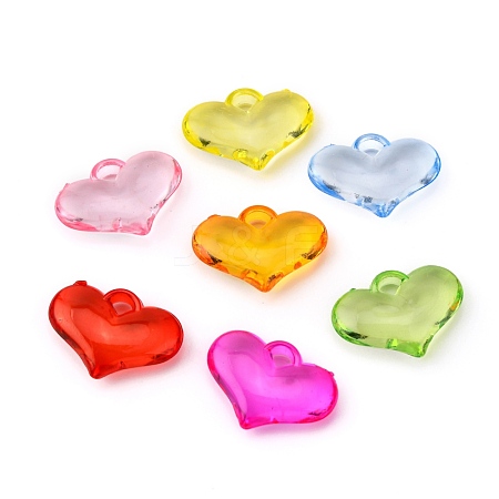 Transparent Acrylic Pendants TACR-R5-20X15mm-M-1