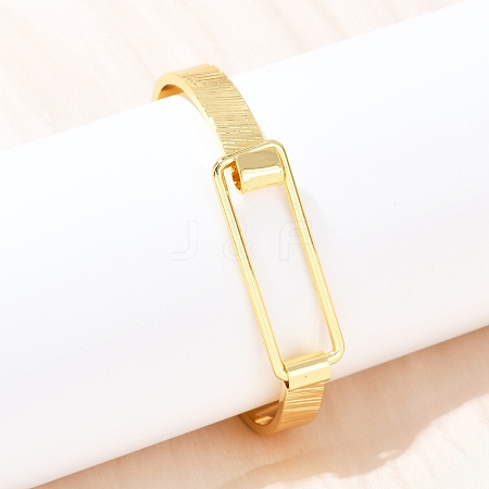 Elegant Brass Bangles for Women BJEW-C112-05G-1
