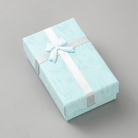 Marble Printed Cardboard Jewelry Set Storage Boxes CON-TAC0020-03A-1