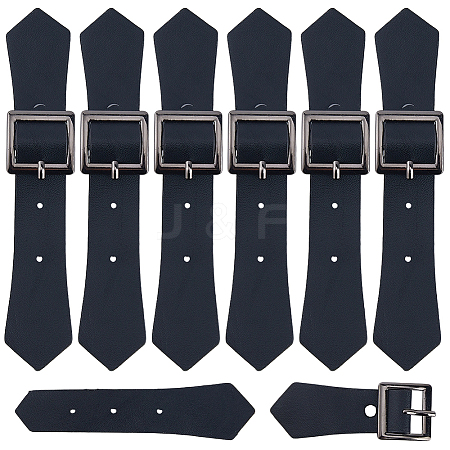 8 Sets PU Leather Sew on Toggle Buckles AJEW-HS0001-54C-1