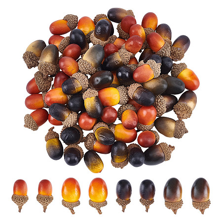 70Pcs 4 Styles Acorn Foam Artificial Fruit Model DJEW-DR0001-12-1