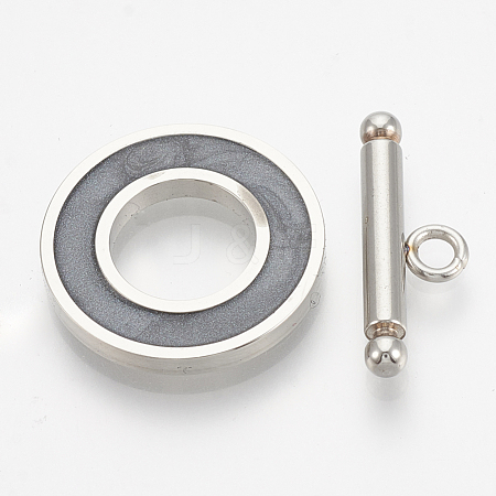 201 Stainless Steel Toggle Clasps STAS-T037-06A-1