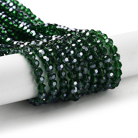 Electroplate Transparent Glass Beads Strands LS-EGLA-A035-T4mm-A10-1